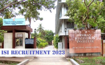 Indian Statistical Institute Recruitment 2023