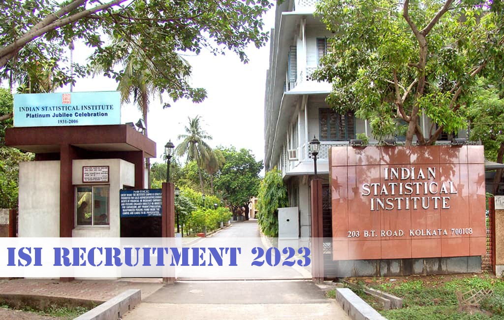 Indian Statistical Institute Recruitment 2023