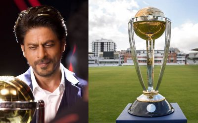 Shah Rukh Khan Strikes a Pose with the ODI World Cup Trophy in Hands; ICC Shares Photo