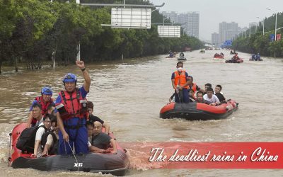 The deadliest rains in China in 140 years kill at least 20, while 27 are still missing