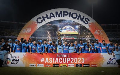 India clinched their 8th Asia Cup title by defeating Sri Lanka in the finals at Premadasa with a record breaking margin