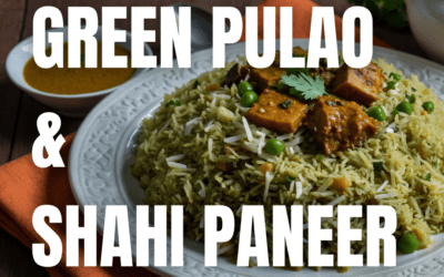 Delicious Vegetarian Delights: Green Pulao and Shahi Paneer