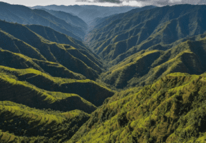  Scenic view of Nanemachi Waterfall during the trek.