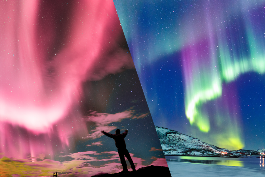 The difference between The Northern Lights and The Southern Lights